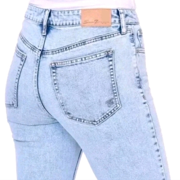 Seven 7 Ladies High Rise Slim Straight Jean Size 10 Lynx Seven7 NEW - Picture 3 of 6